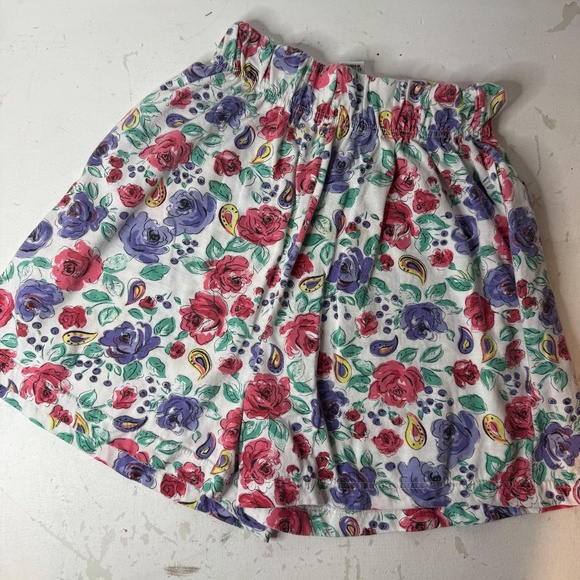 Vintage 80s 90s Floral Cartoon High Rise Cotton Mom Shorts Cute - Picture 4 of 4
